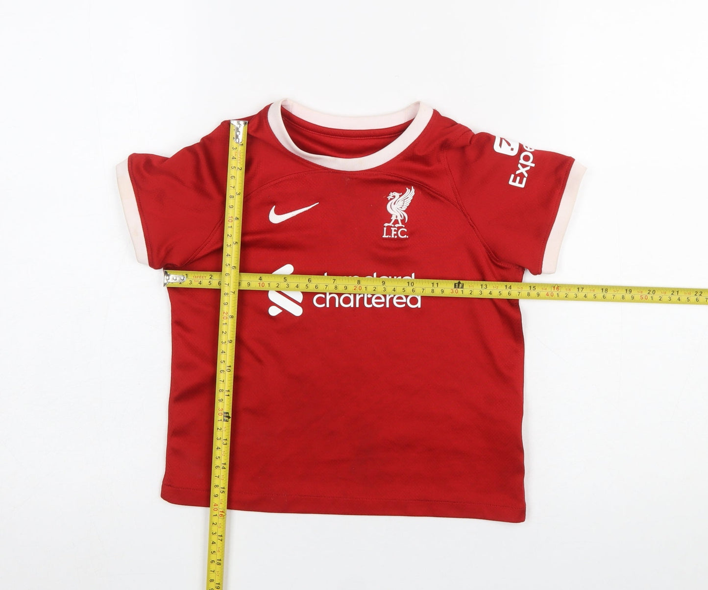 Nike Boys Red Liverpool FC Short Sleeve Sports T-Shirt 5-6 Years