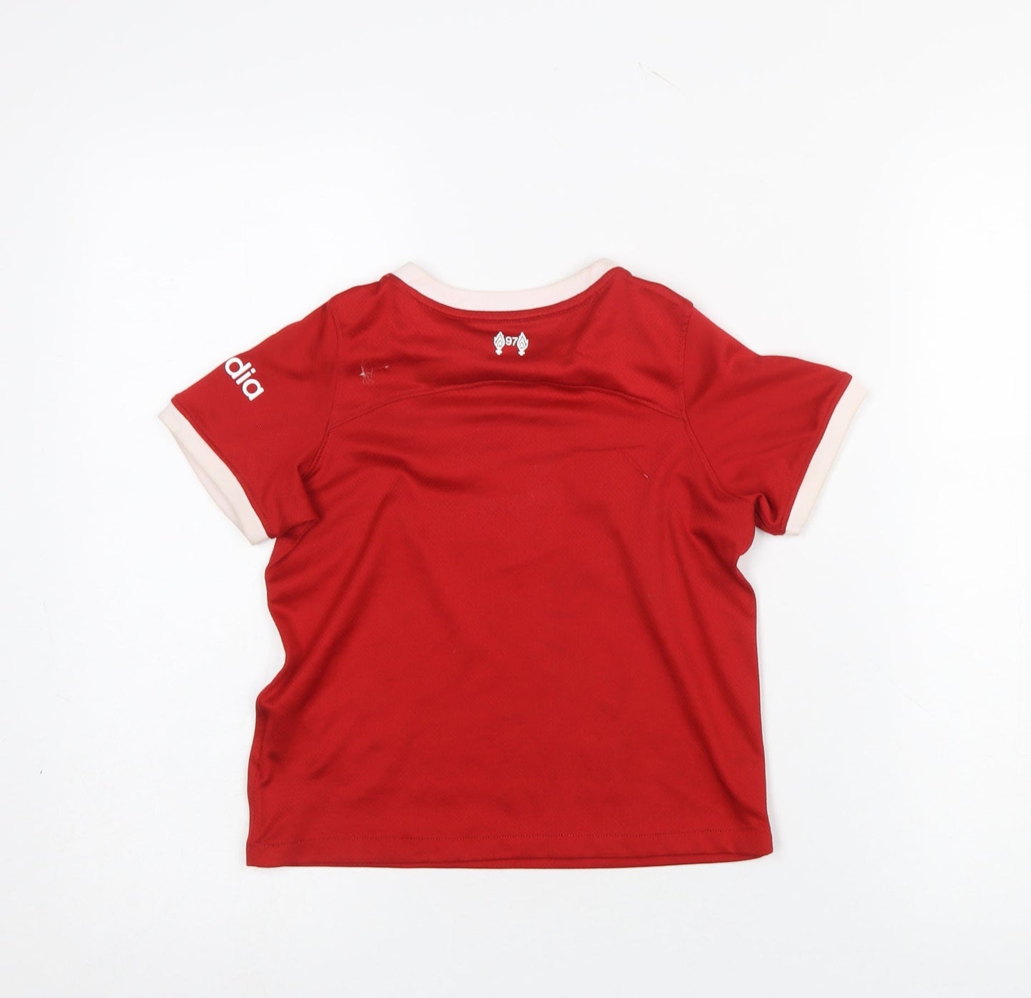 Nike Boys Red Liverpool FC Short Sleeve Sports T-Shirt 5-6 Years