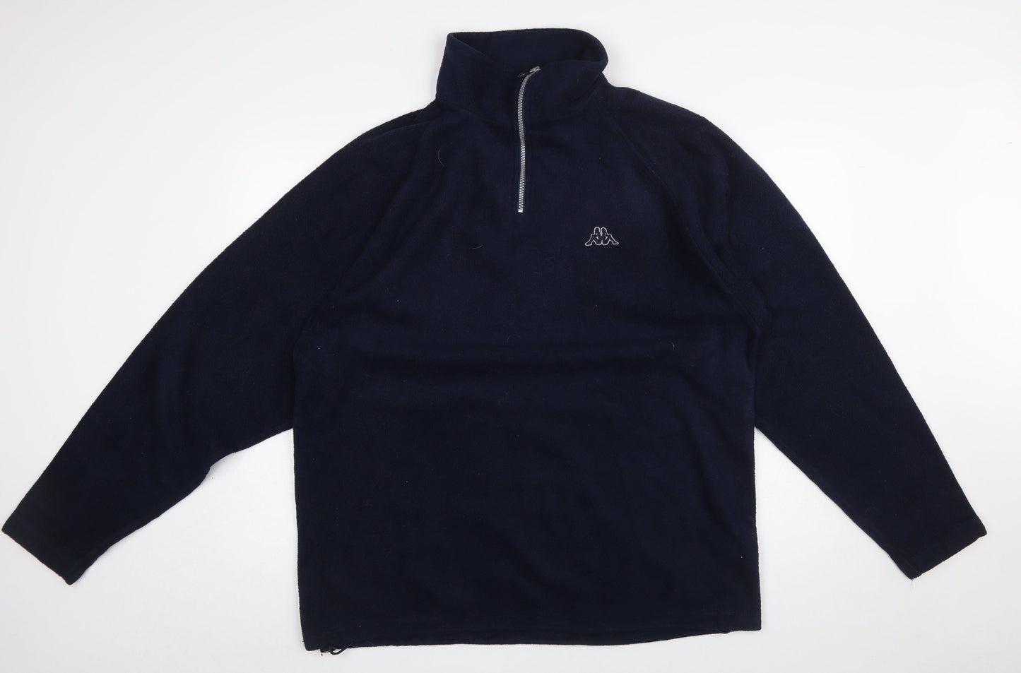 Kappa Men's Navy Blue 2XL Fleece 1/4 Zip Pullover Sweatshirt