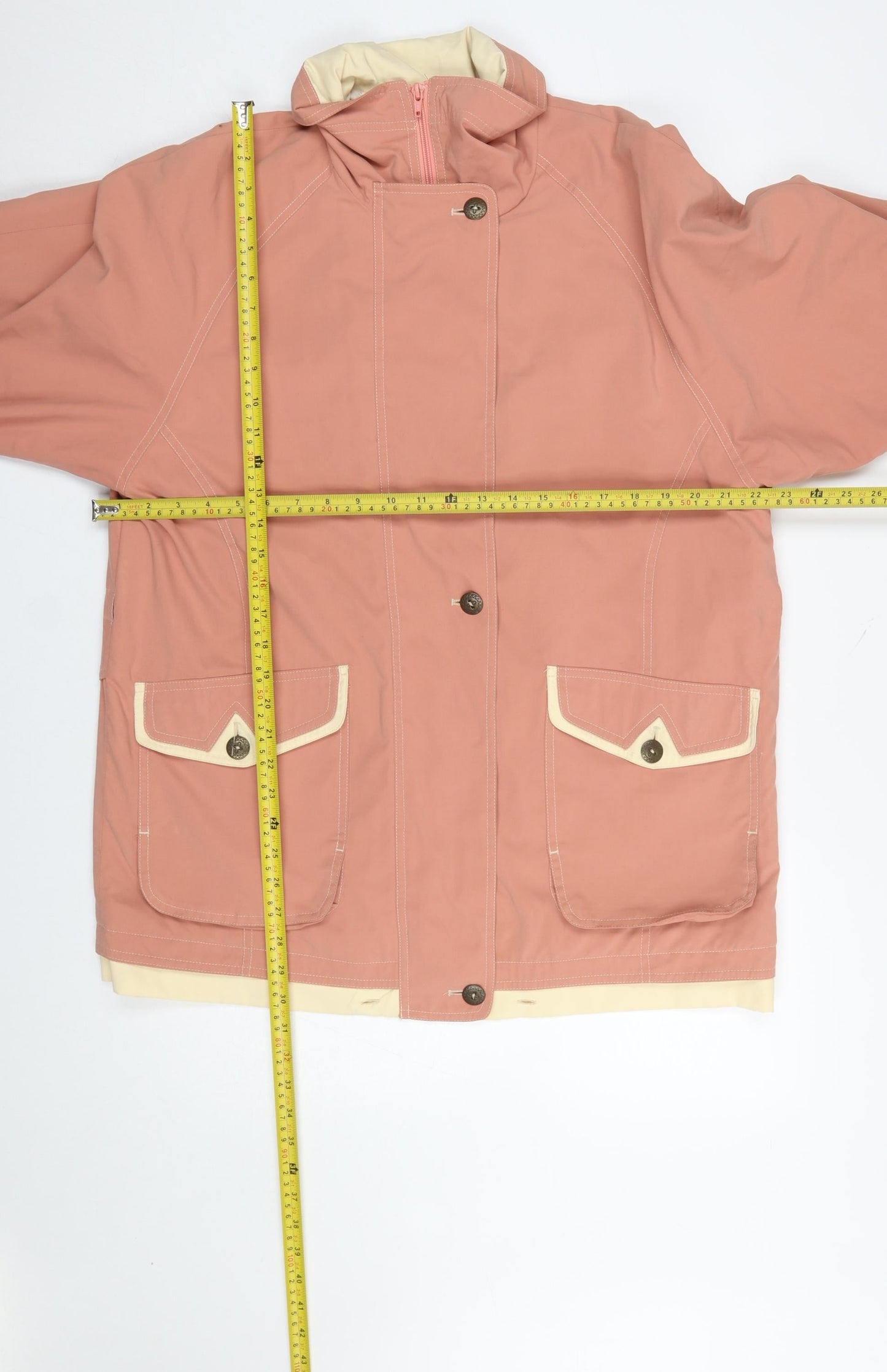 Panache Women’s Pink Microfibre Waterproof Hooded Rain Jacket Size 14