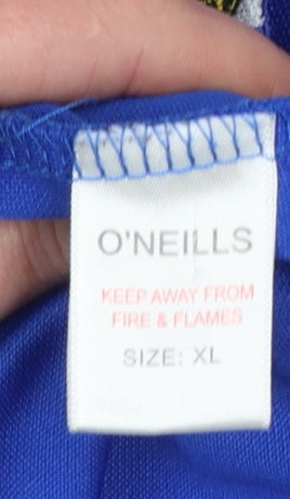 O'Neills Men's Blue XL 1/4 Zip Sports Sweatshirt Mock Neck Lightweight