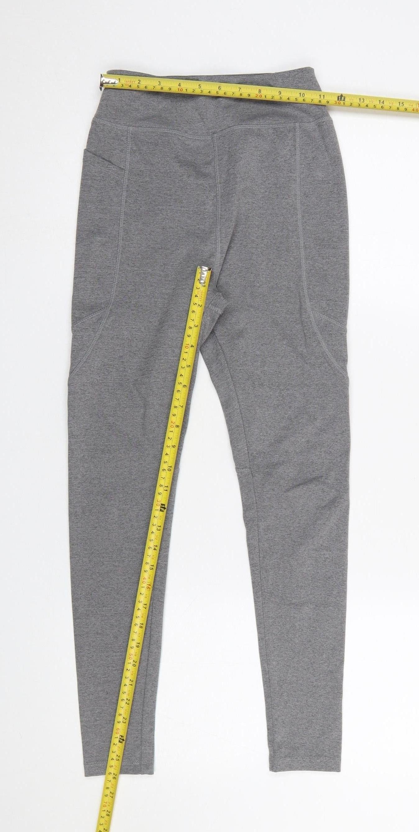 ASOS 4505 Women Grey Size 8 Slim Fit Leggings for Running & Gym