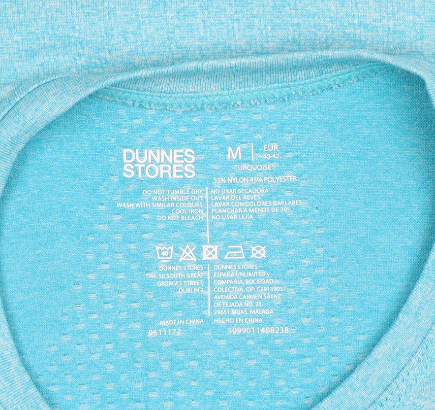Dunnes Womens Blue Athletic T-Shirt Size 12 Short Sleeve