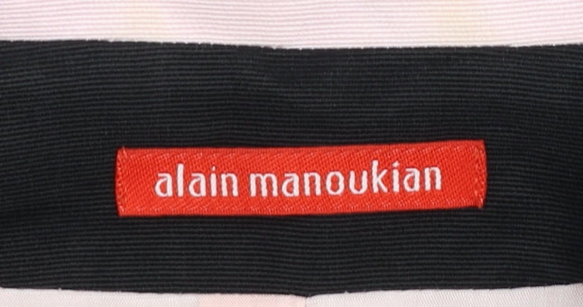 Alain Manoukian Women's Black & Pink Cropped Blazer Size 14