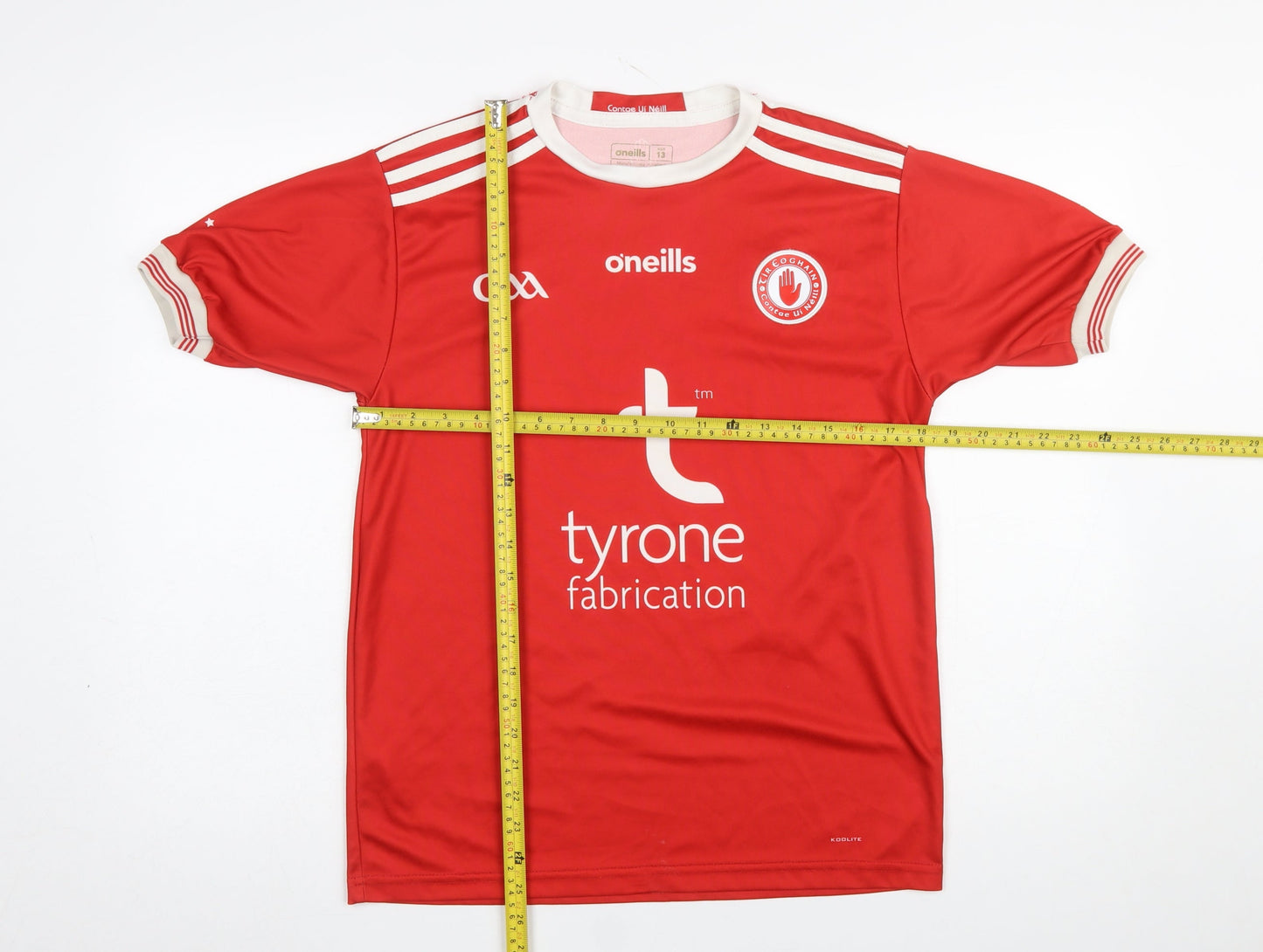 O'Neills Boys Red Football Jersey T-Shirt 13 Years Lightweight Sports Top