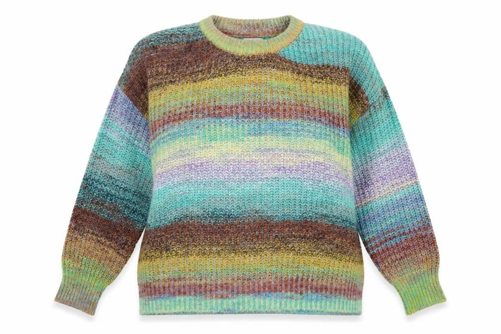 ONLY Women Multicoloured XL Pullover Jumper Knit Acrylic Blend