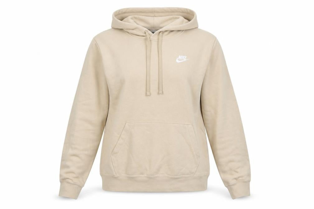 Nike Womens Beige Pullover Hoodie XS Cotton Blend Casual