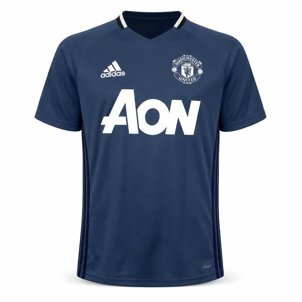 Adidas Manchester United Blue Teen L ClimaCool Training T-Shirt