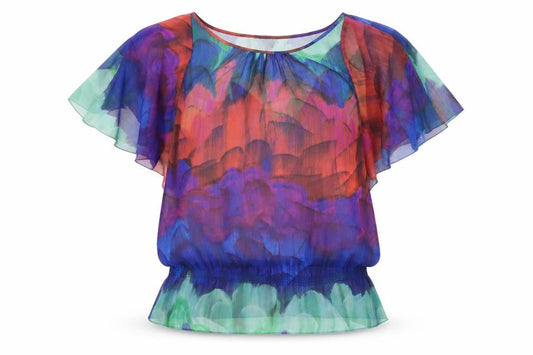 Coast Womens Multicoloured Chiffon Floral Blouse Size 12