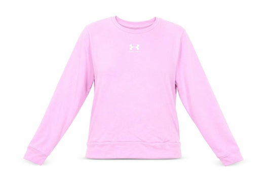 Under Armour Womens Pink XS Crew Neck Long Sleeve Pullover Sweatshirt
