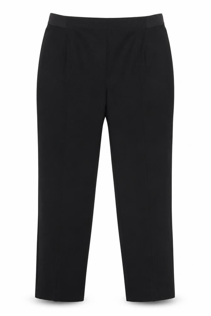 Gallery Womens Black Size 14 Classic Straight Leg Trousers