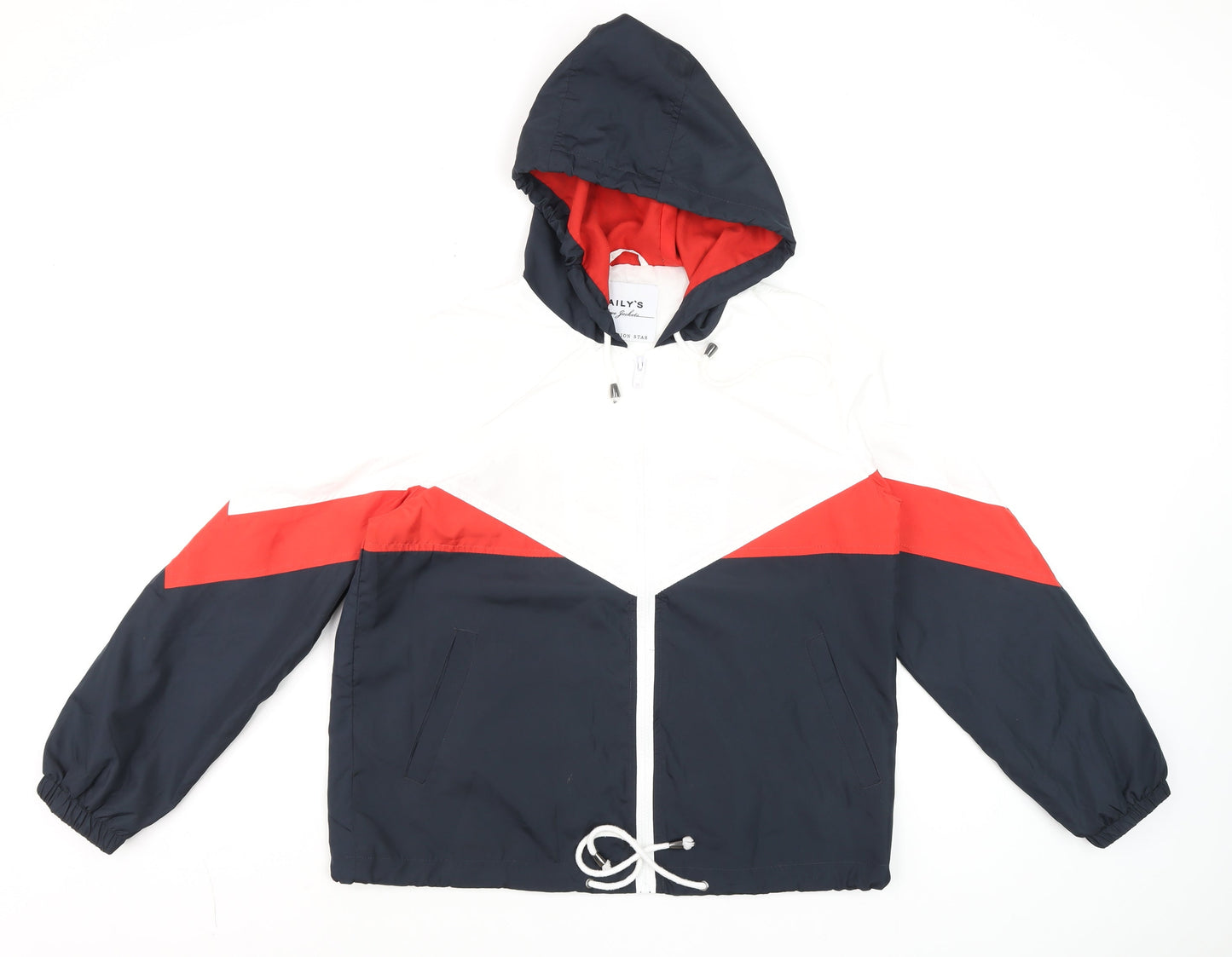 Haily’s Men’s Multicoloured Windbreaker Jacket Hooded M