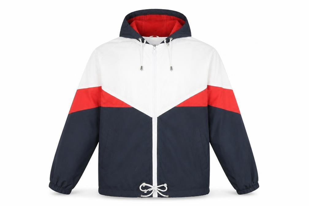 Haily’s Men’s Multicoloured Windbreaker Jacket Hooded M