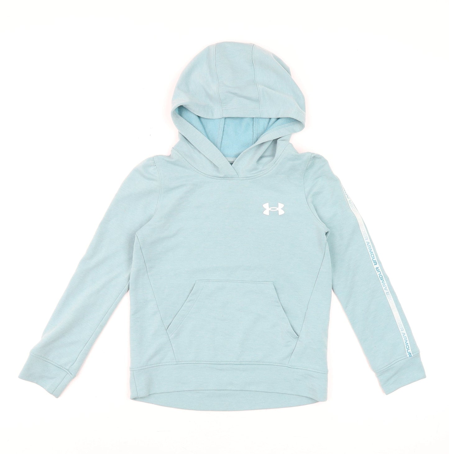 Under Armour Girls Blue Pullover Hoodie Size 7-8 Years Sportswear
