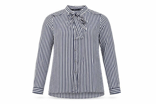 Zara Men Blue Striped Cotton Long Sleeve Button-Up Shirt M