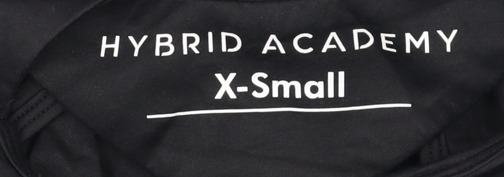 Hybrid Academy Womens Black XS Racerback Gym Tank Top