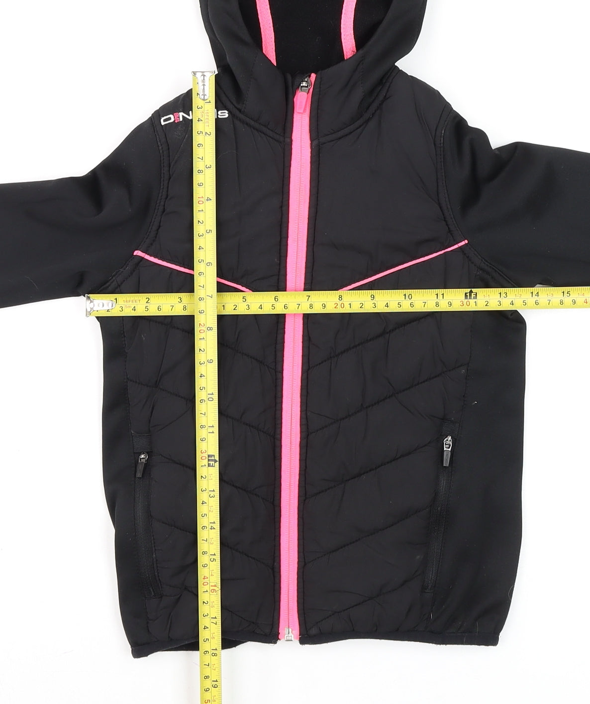 O'Neills Girls Black Softshell Full Zip Hoodie Age 3-4 Years