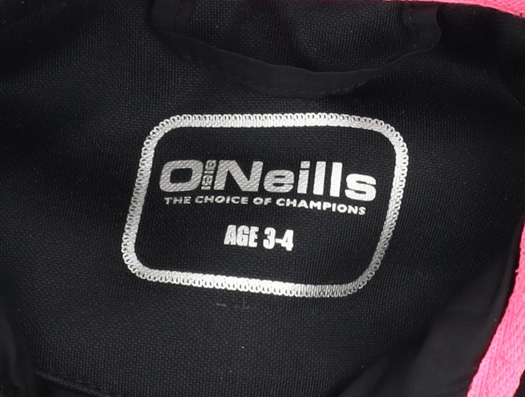 O'Neills Girls Black Softshell Full Zip Hoodie Age 3-4 Years