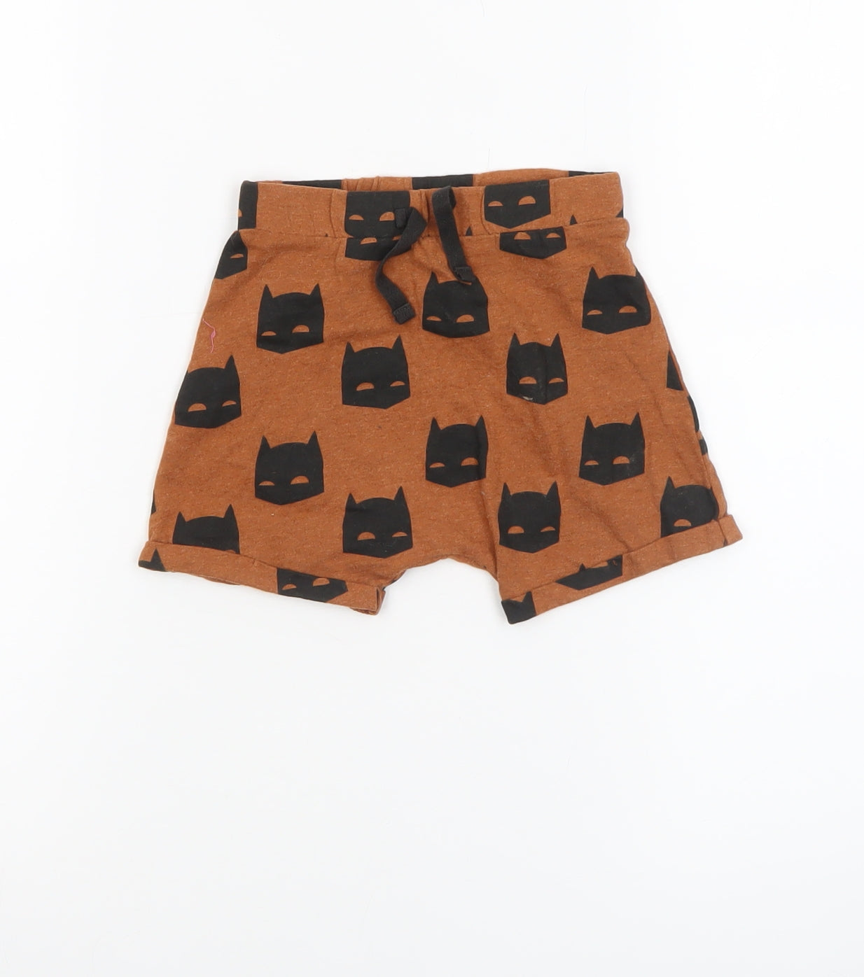 George Boys Brown Batman Print Cotton Shorts 12-18 Months