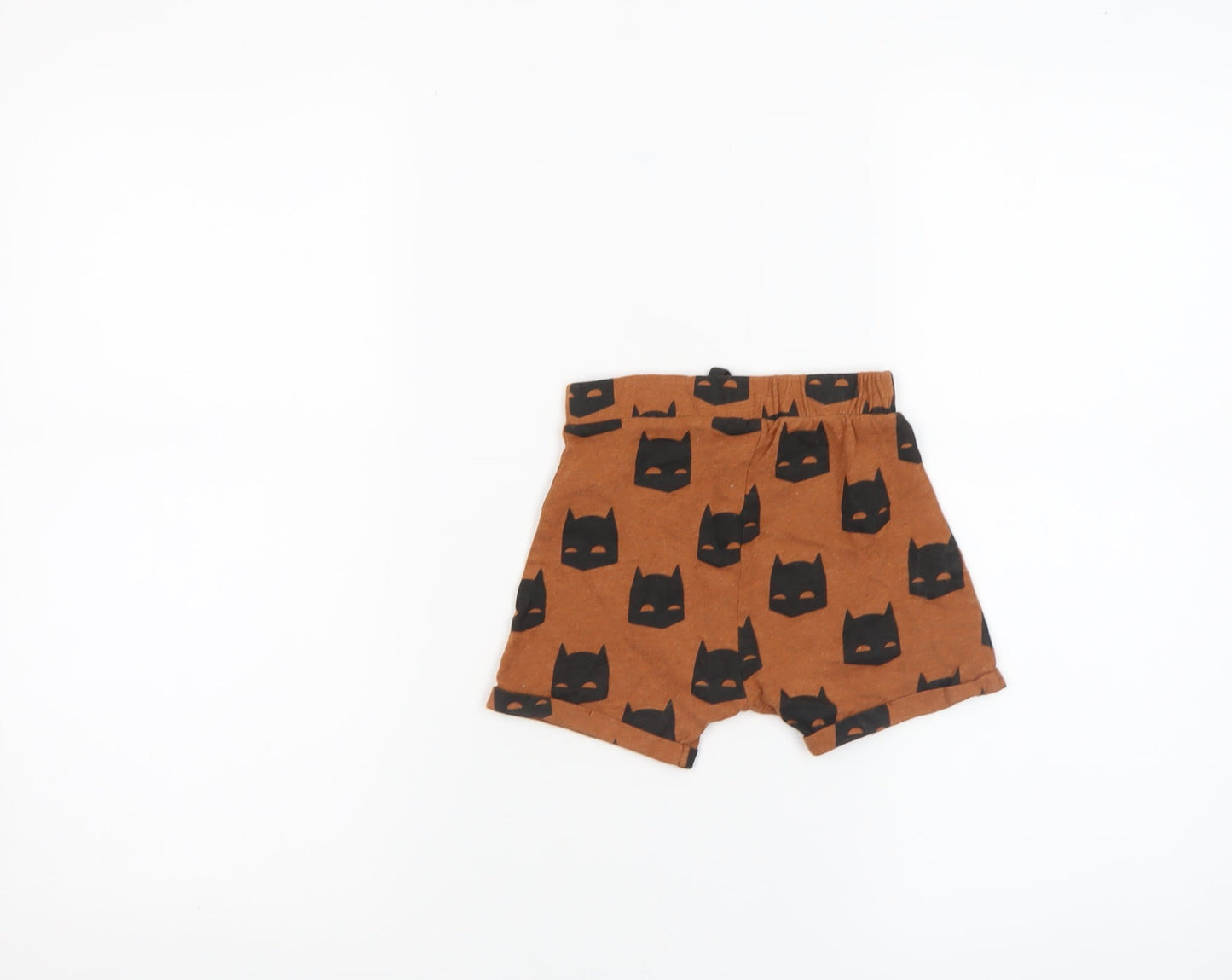George Boys Brown Batman Print Cotton Shorts 12-18 Months