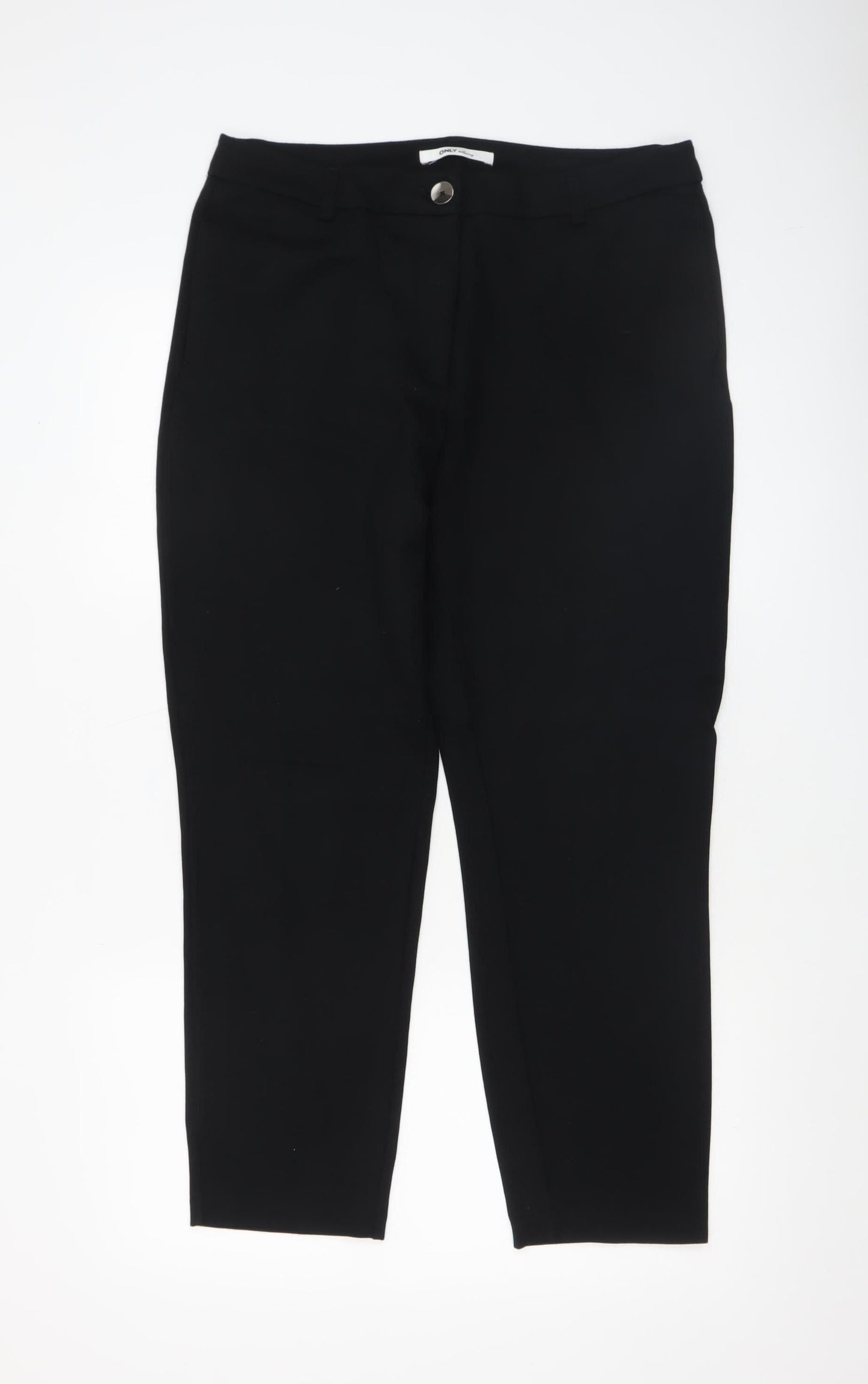 ONLY Women’s Black Slim Fit Tailored Stretch Trousers Size 14