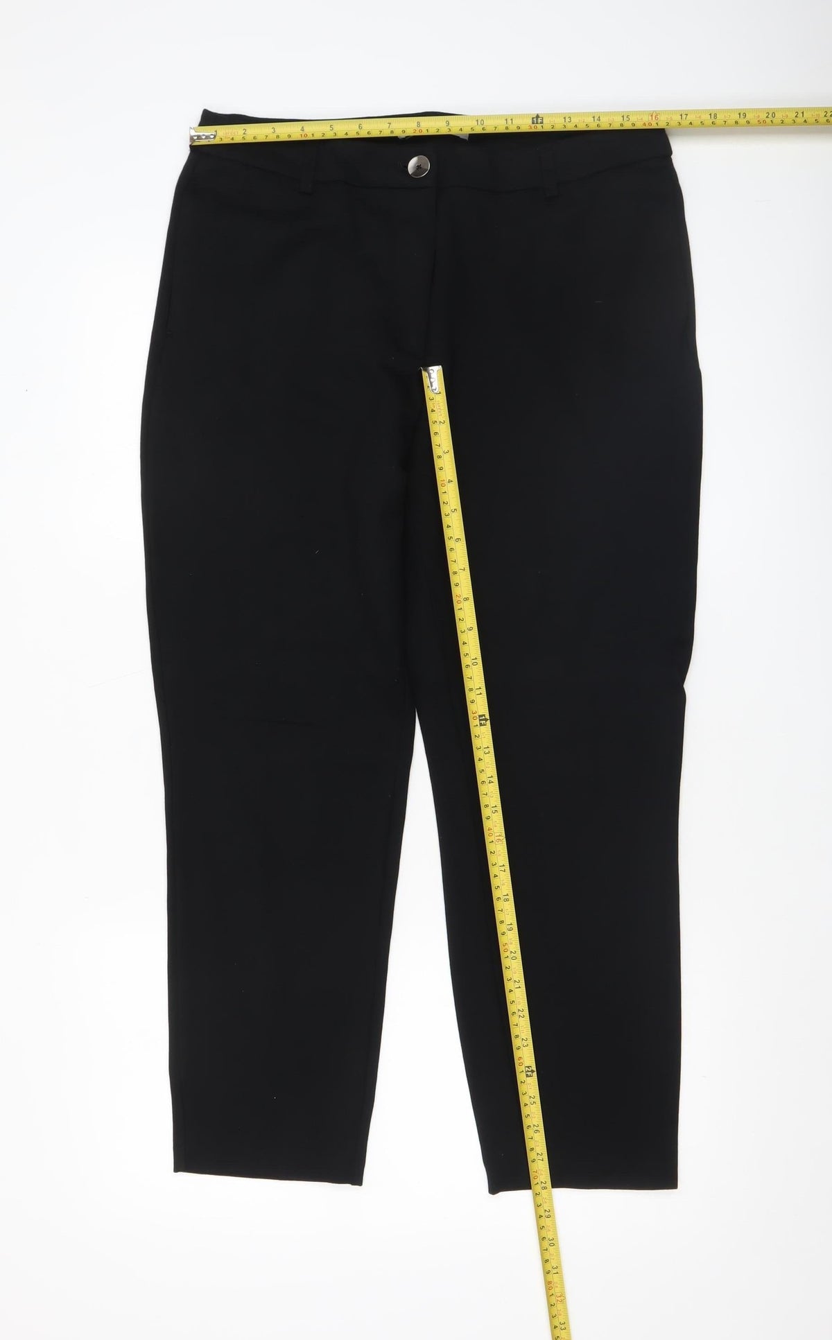 ONLY Women’s Black Slim Fit Tailored Stretch Trousers Size 14