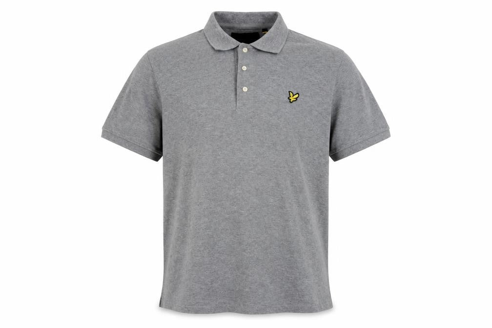 Lyle & Scott Men's Grey 2XL Cotton Polo Shirt Classic Logo