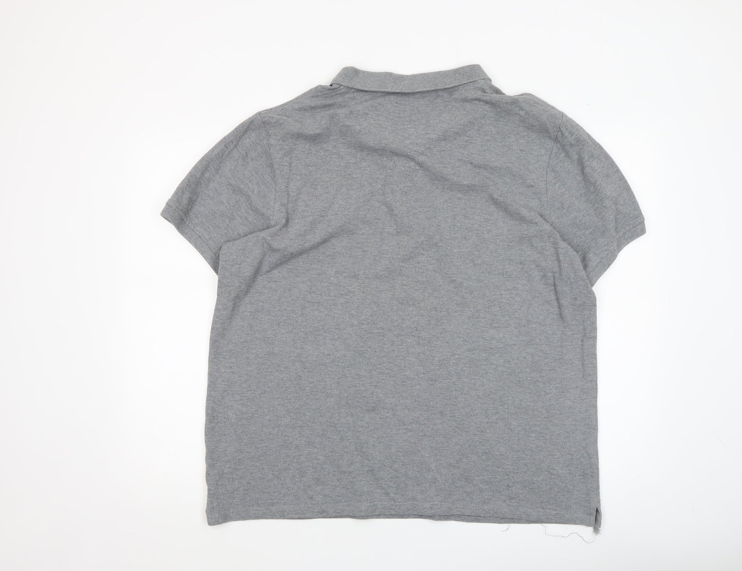 Lyle & Scott Men's Grey 2XL Cotton Polo Shirt Classic Logo