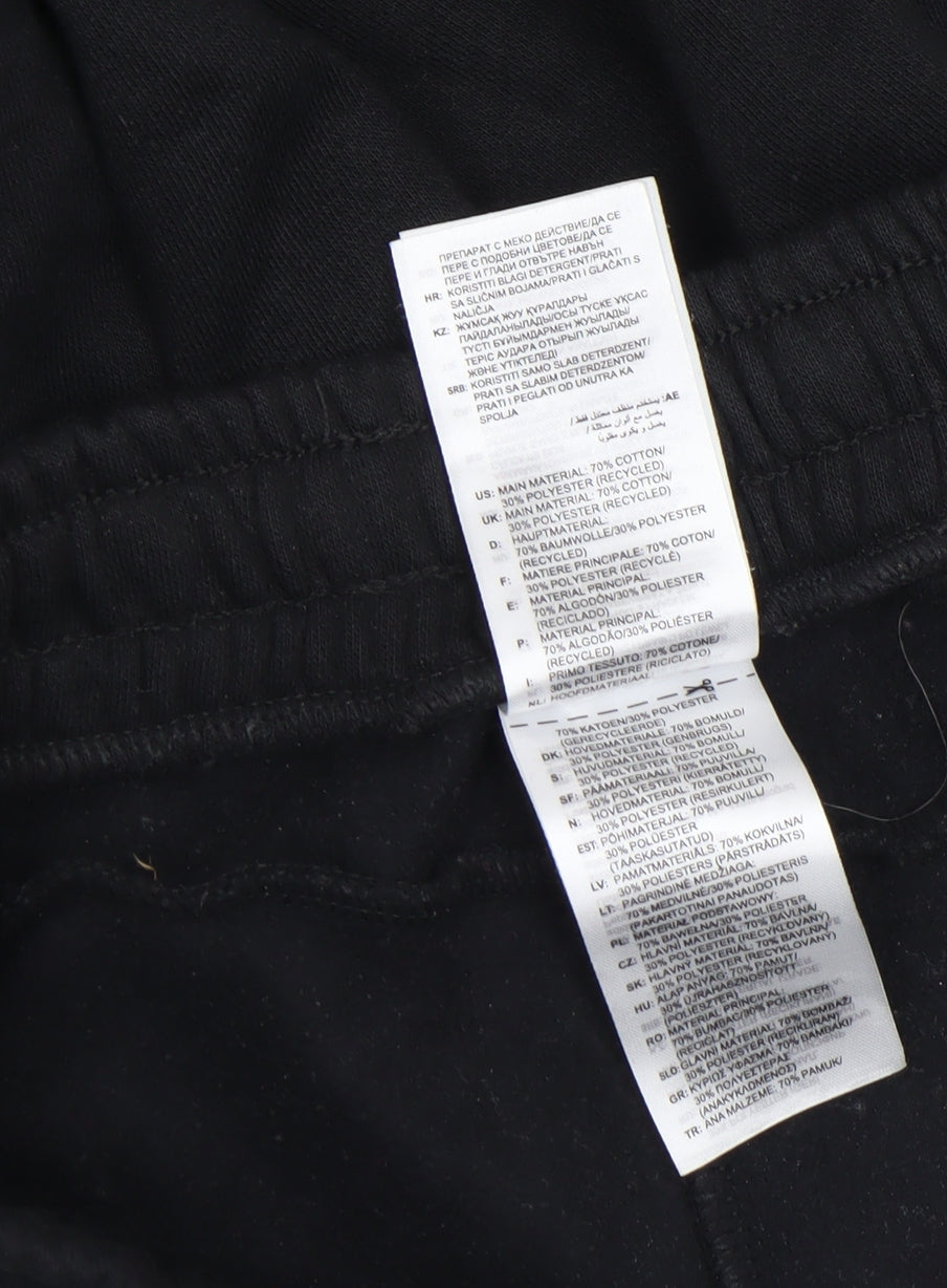 Adidas Women’s Black Jogger Trousers Size 12-14 Elastic Waist Fleece