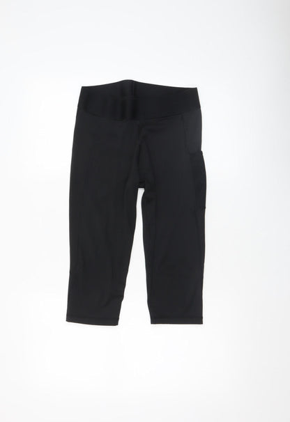 Additional front view of Adidas women’s black aeroready compression shorts, size M