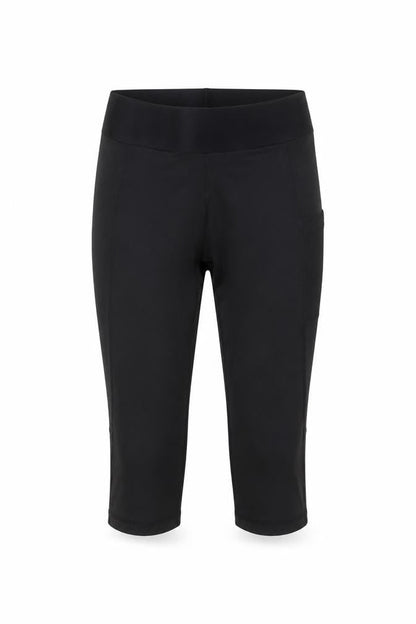 Front view of Adidas women’s black aeroready compression shorts, size M