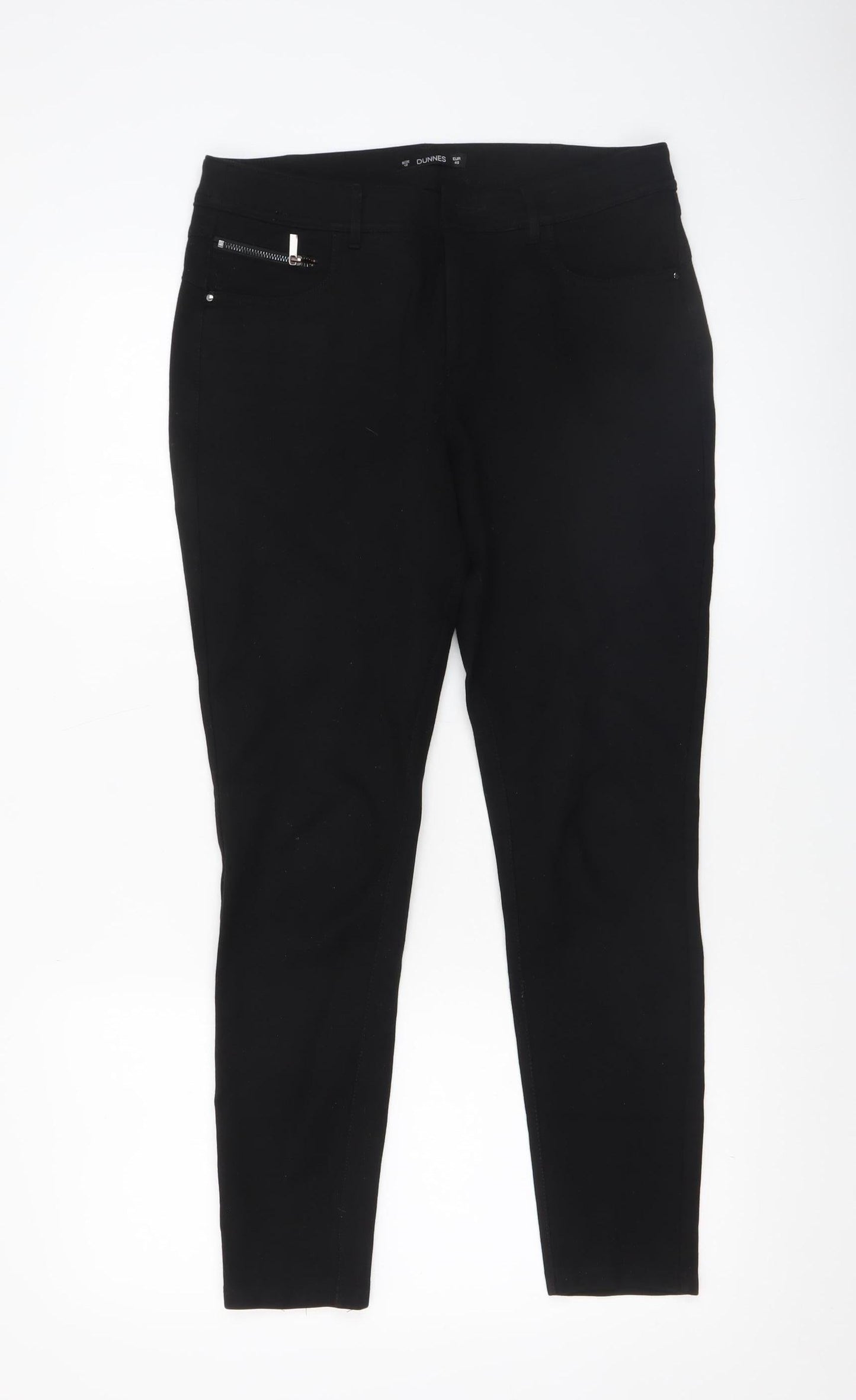 Dunnes Women’s Black Stretch Jegging Size 12 Slim Fit Trousers