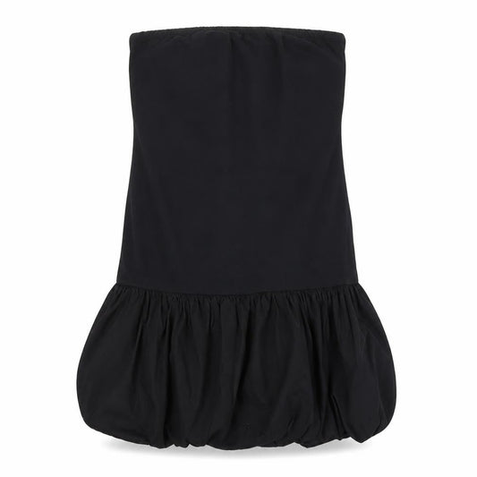 Collusion Women's Black Strapless Ruffle Hem Bodycon Dress Size 8-10