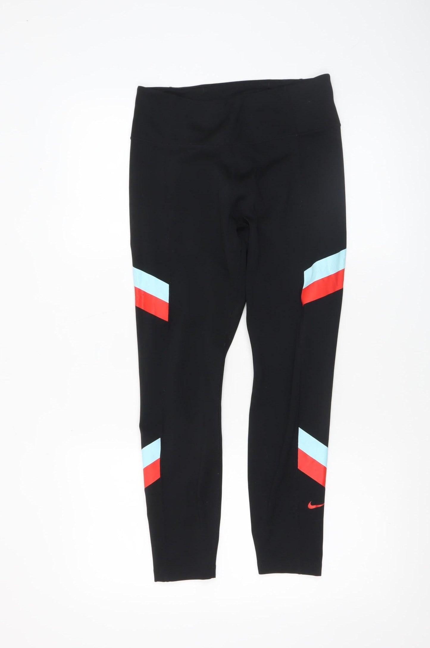 Nike Womens Black Leggings M Sports Stretch Mid Rise