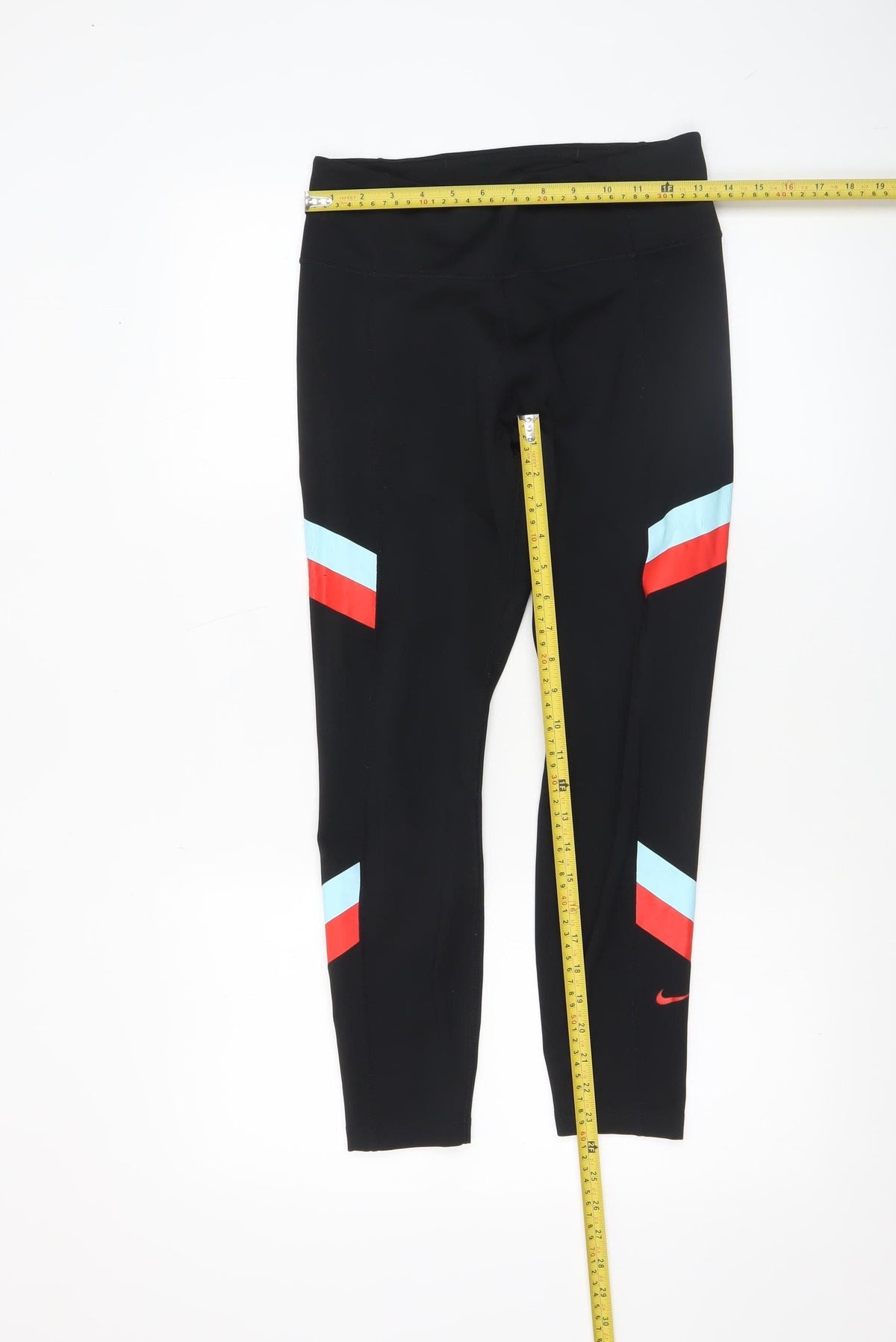 Nike Womens Black Leggings M Sports Stretch Mid Rise
