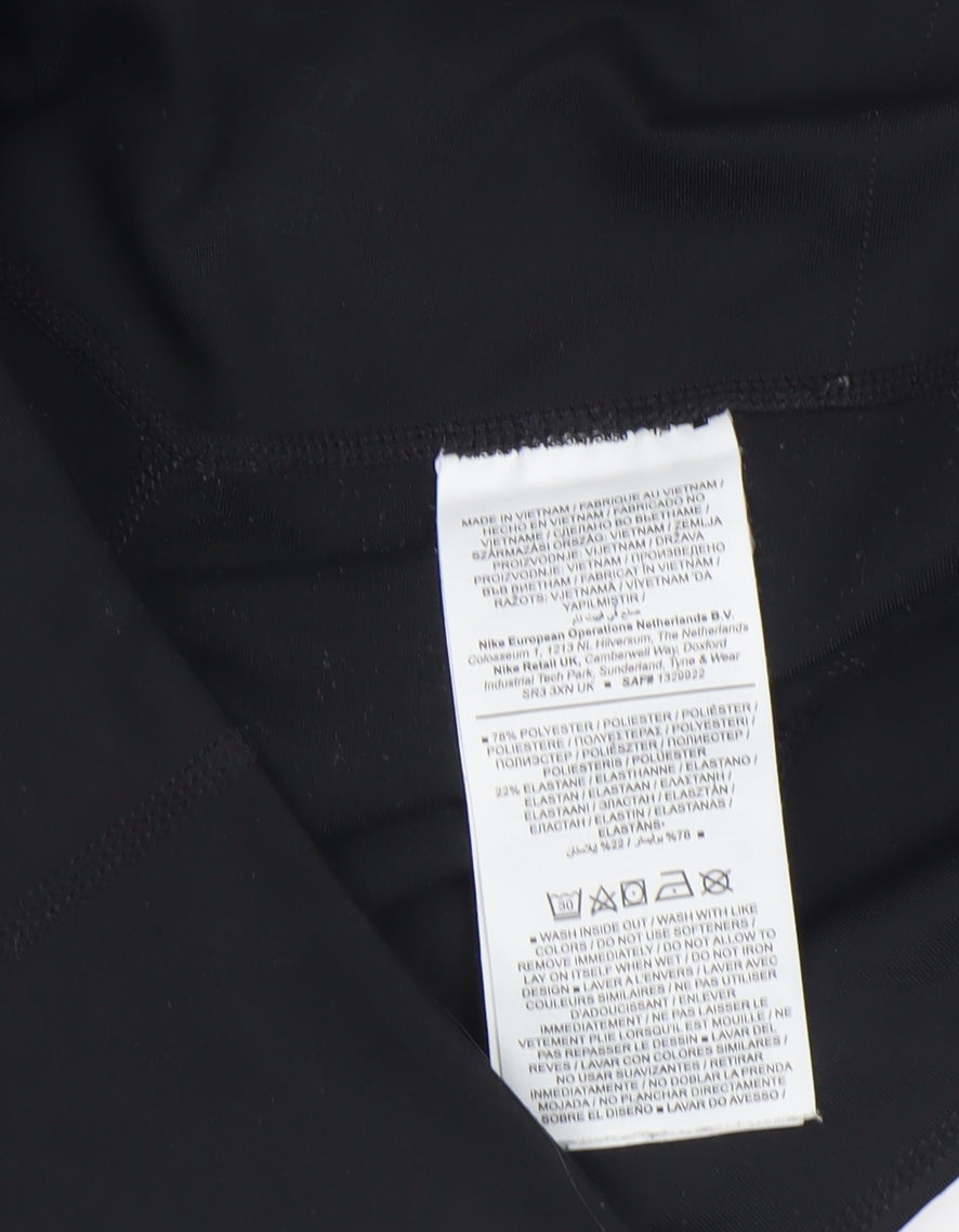 Nike Womens Black Leggings M Sports Stretch Mid Rise