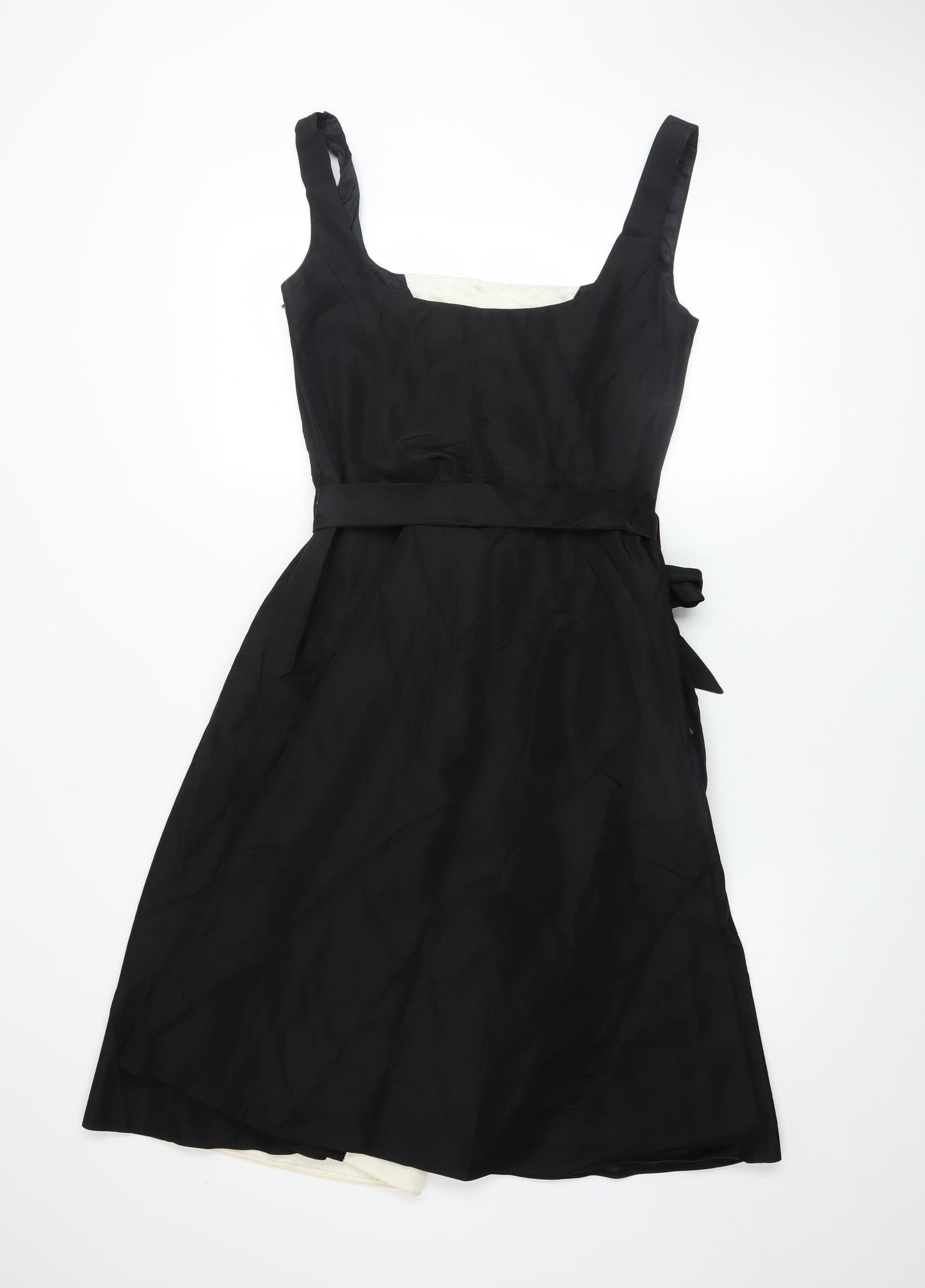 Début Women's Black & White Fit & Flare Knee Length Dress Size 10