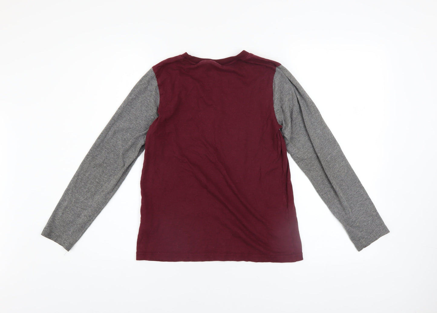 Harry Potter Boys Red Grey Long Sleeve Quidditch Pyjama Top 11-12 Years