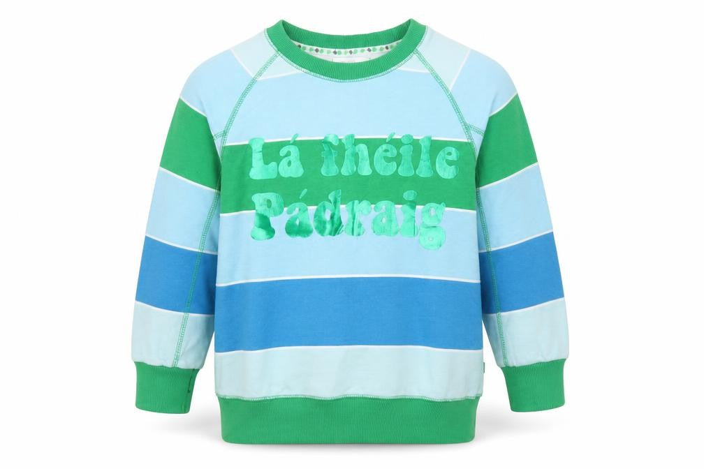 Leigh Tucker Willow Boys Multicoloured Striped Pullover Sweatshirt 6-7 Years