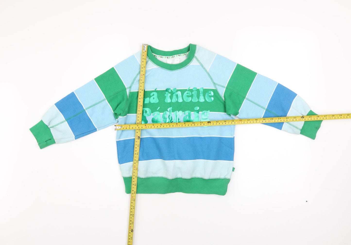 Leigh Tucker Willow Boys Multicoloured Striped Pullover Sweatshirt 6-7 Years