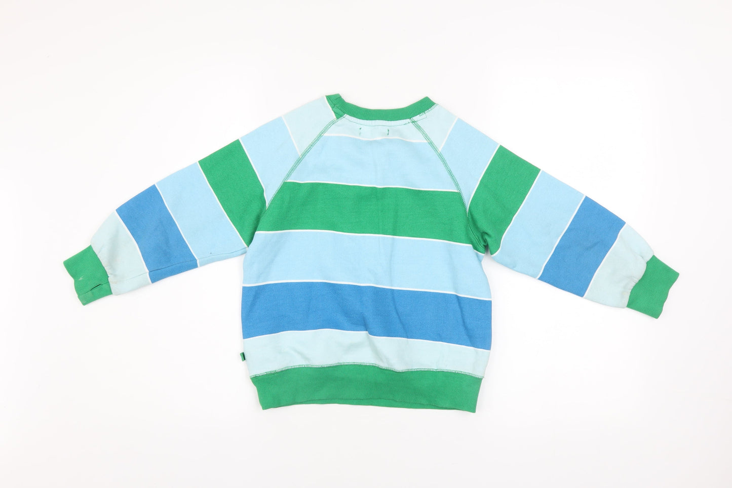 Leigh Tucker Willow Boys Multicoloured Striped Pullover Sweatshirt 6-7 Years