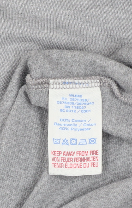 Boden Women’s Grey Long Sleeve Shift Dress Size 10 Jersey Cowl Neck