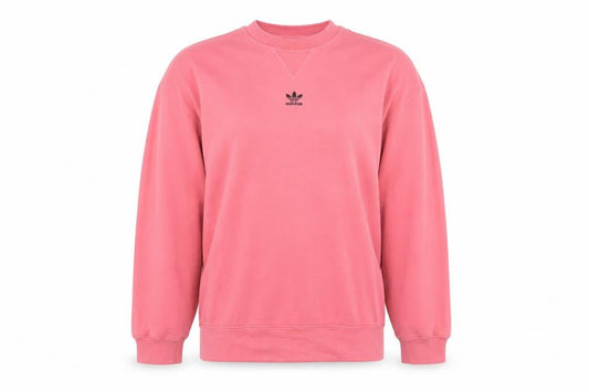 Adidas Women Pink Size 8 Crew Neck Pullover Sweatshirt