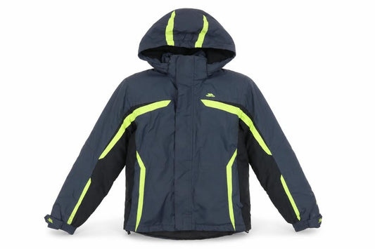 Trespass Boys Blue Ski Jacket 11-12 Years Waterproof Hooded Winter Coat