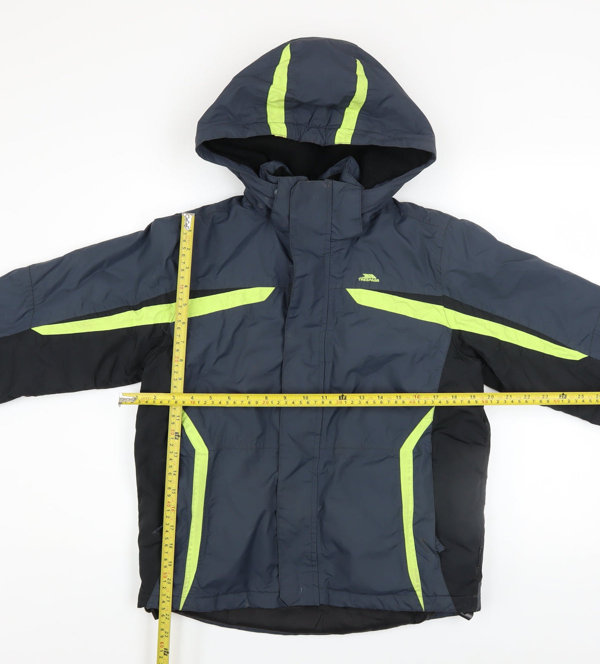 Trespass Boys Blue Ski Jacket 11-12 Years Waterproof Hooded Winter Coat