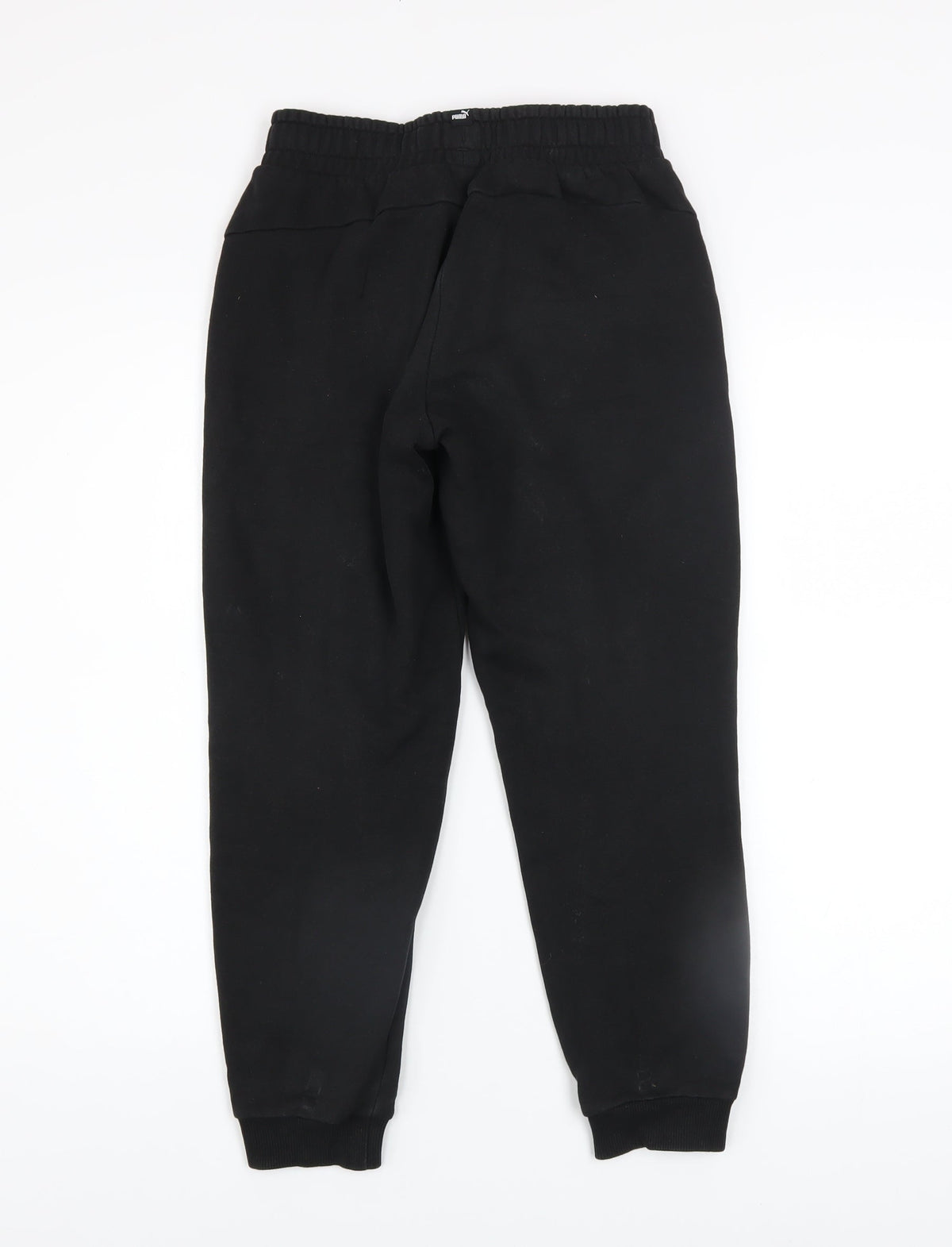 Puma Boys Black Jogger Sweatpants 11-12 Years Cotton Blend Activewear