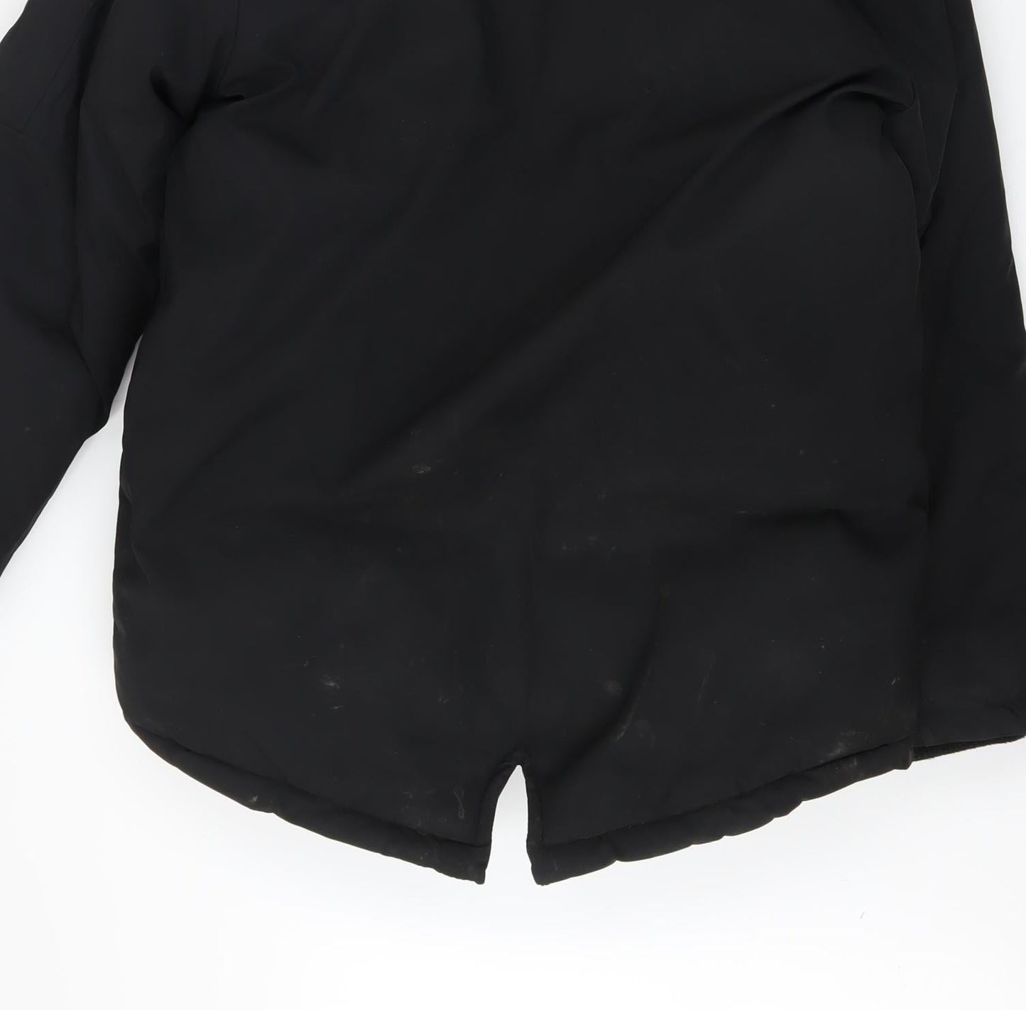 Setty Koop Girls Black Faux Fur Trim Lined Parka Coat 14 Years Winter Warm