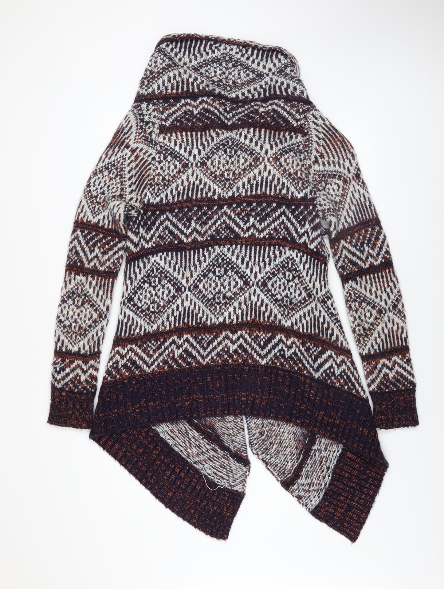 Blonde Heritage Women's Multicoloured Aztec Knit Cardigan Size 10