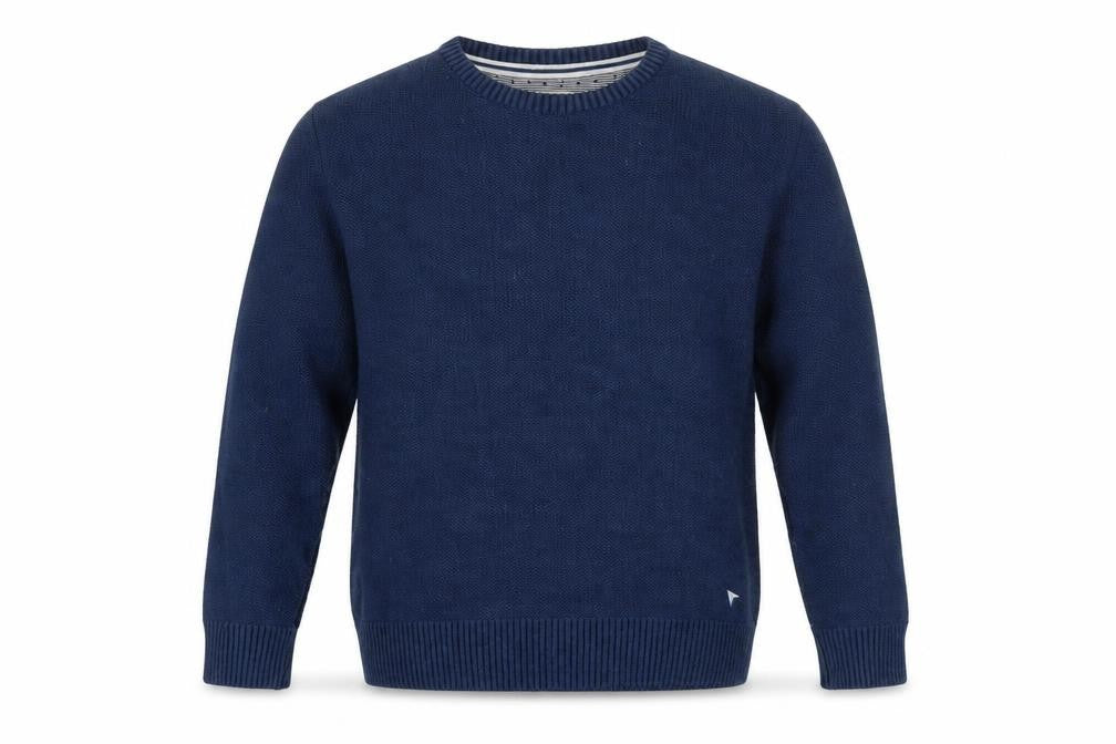 Daniel Grahame Drifter Men's Blue M Crew Neck Wool Blend Jumper