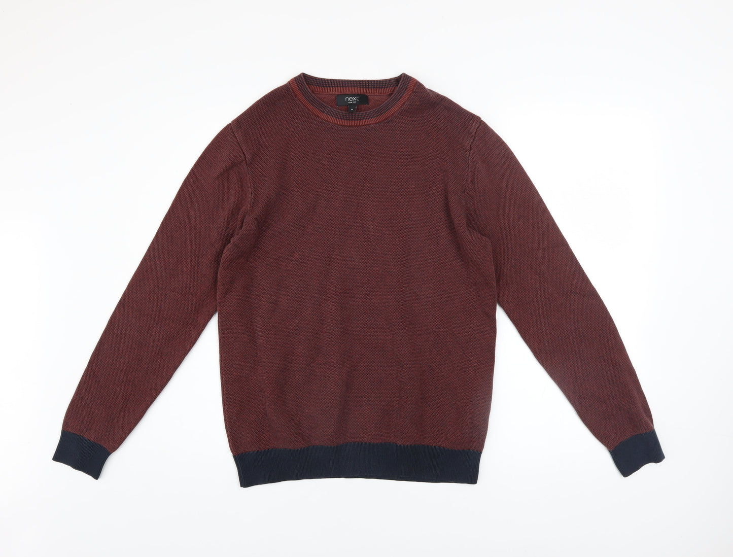 Next Men’s Red Cotton Crew Neck Jumper Size M